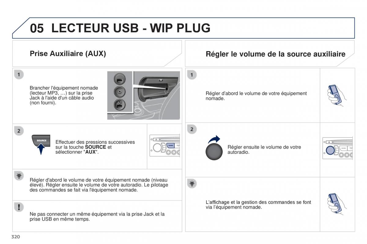 Peugeot 3008 FL manuel du proprietaire / page 322