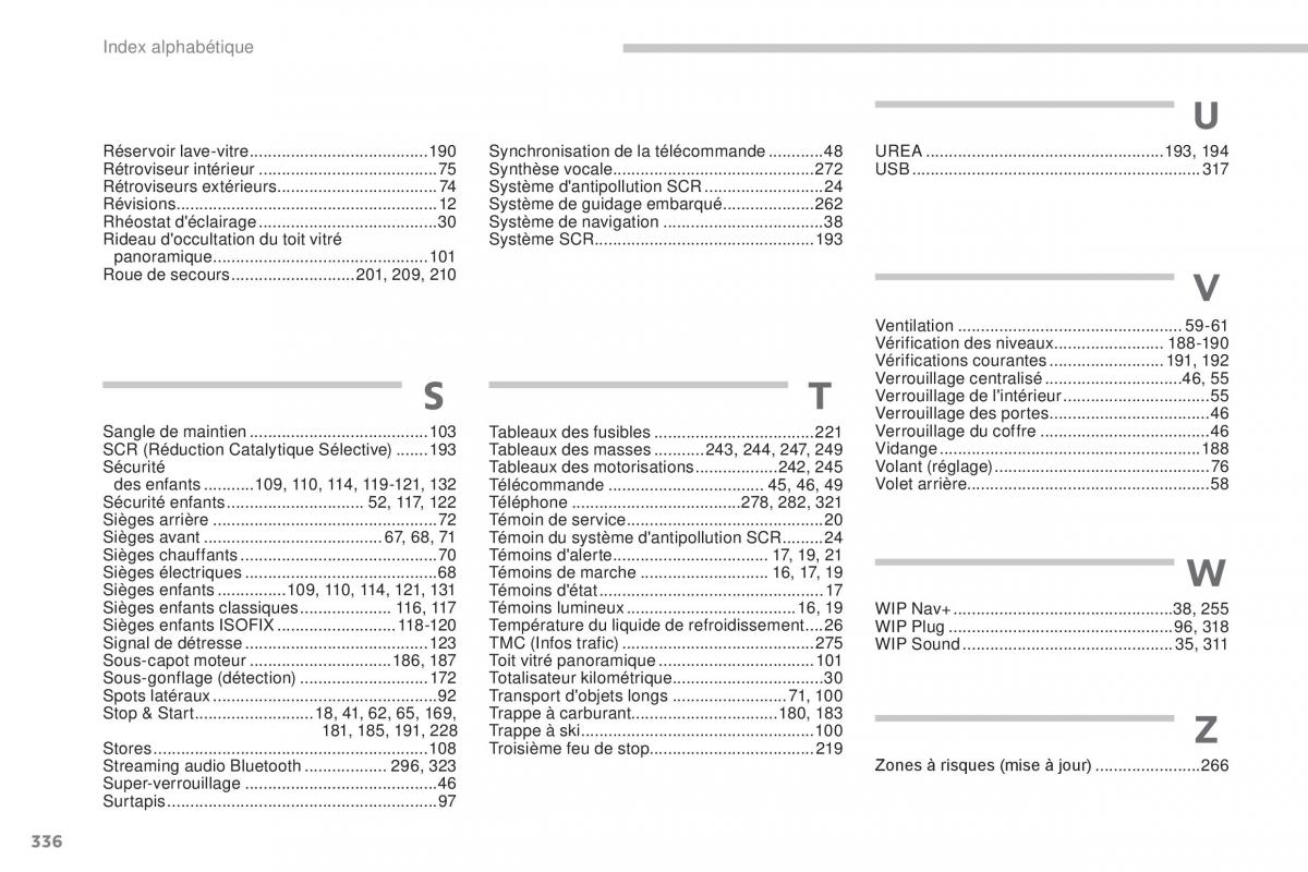 Peugeot 3008 FL manuel du proprietaire / page 338