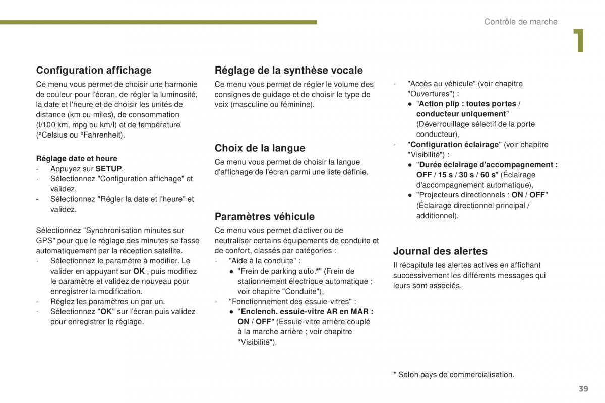 Peugeot 3008 FL manuel du proprietaire / page 41