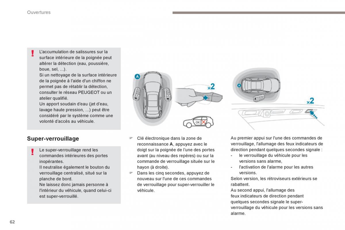 Peugeot 3008 FL2 manuel du proprietaire / page 64