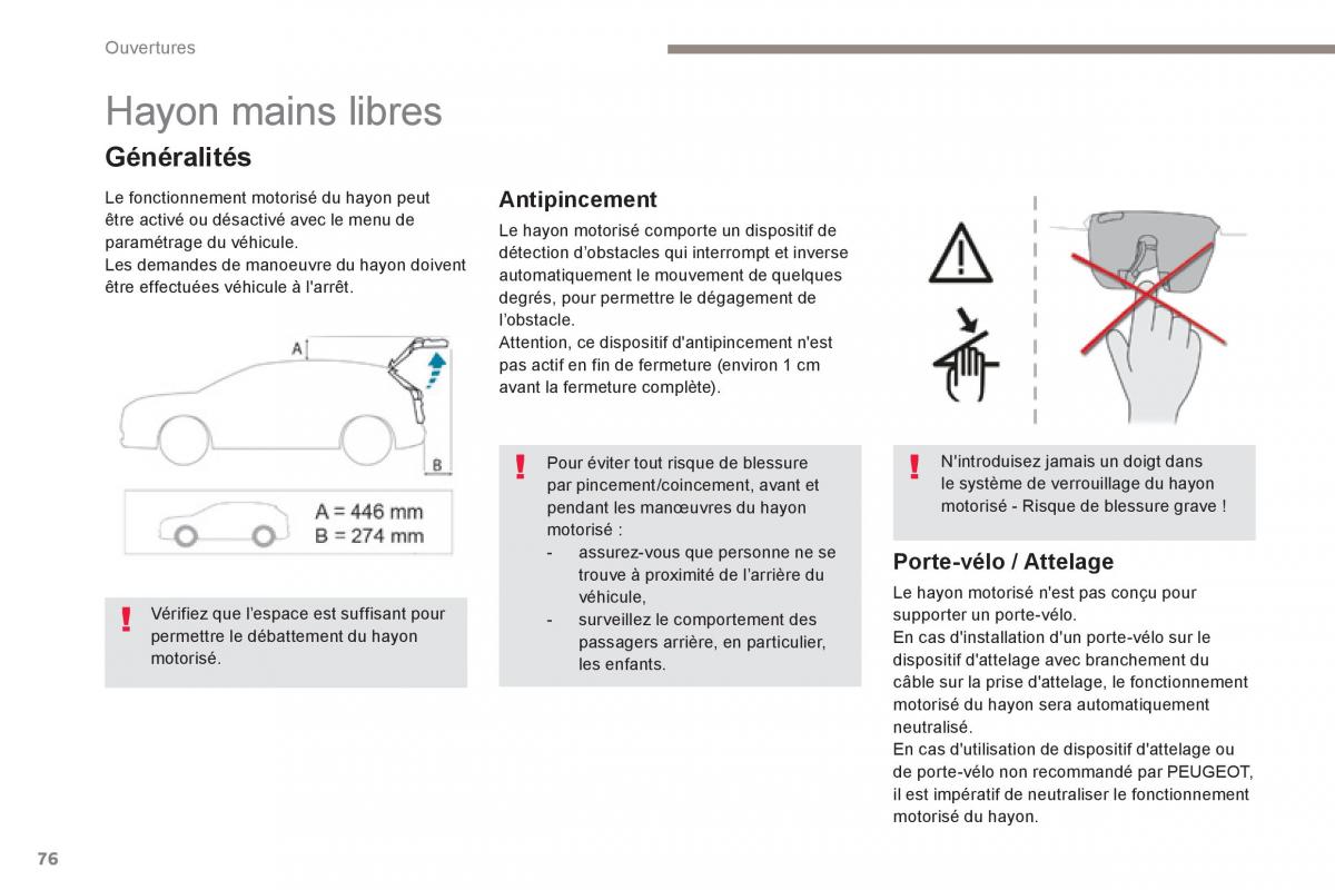 Peugeot 3008 FL2 manuel du proprietaire / page 78