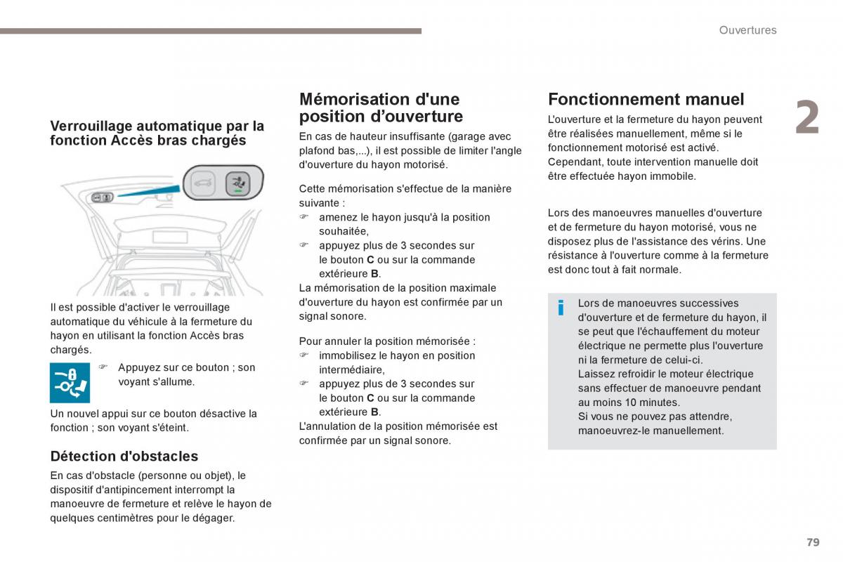 Peugeot 3008 FL2 manuel du proprietaire / page 81