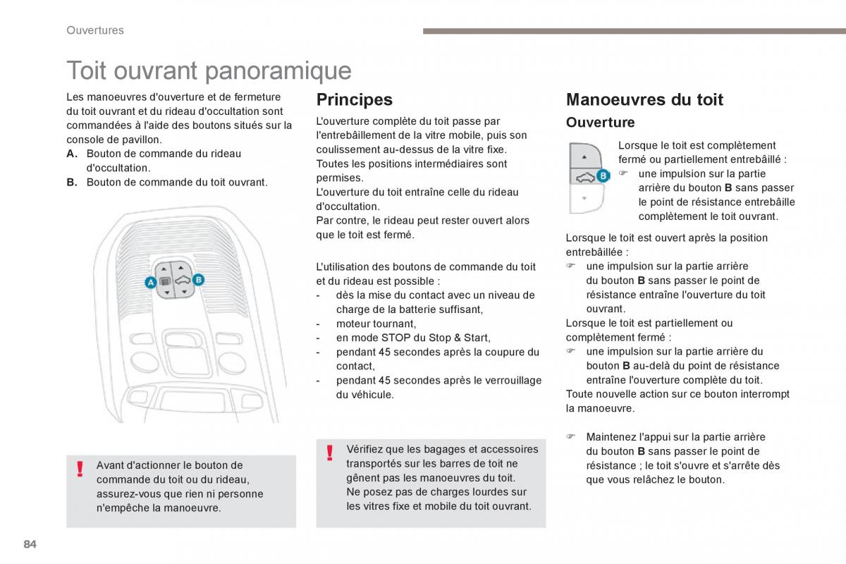 Peugeot 3008 FL2 manuel du proprietaire / page 86