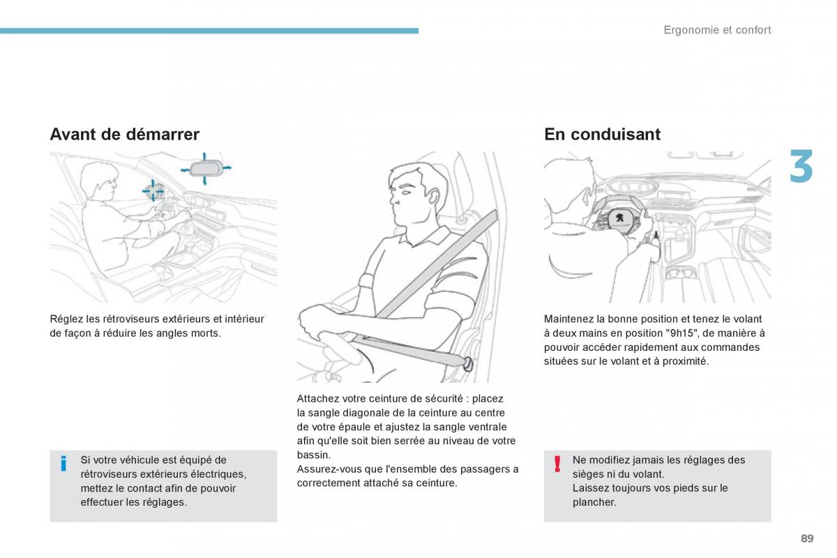 Peugeot 3008 FL2 manuel du proprietaire / page 91