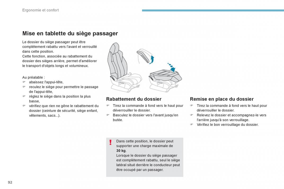 Peugeot 3008 FL2 manuel du proprietaire / page 94