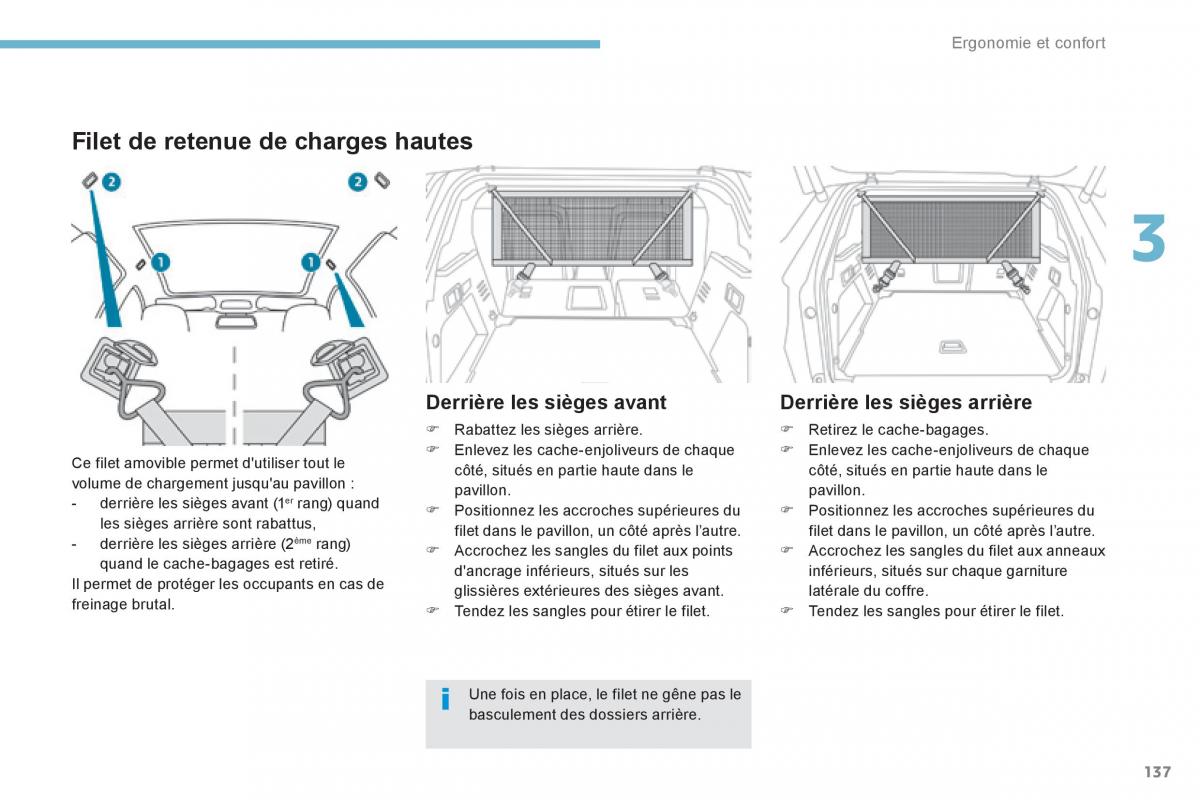 Peugeot 3008 FL2 manuel du proprietaire / page 139