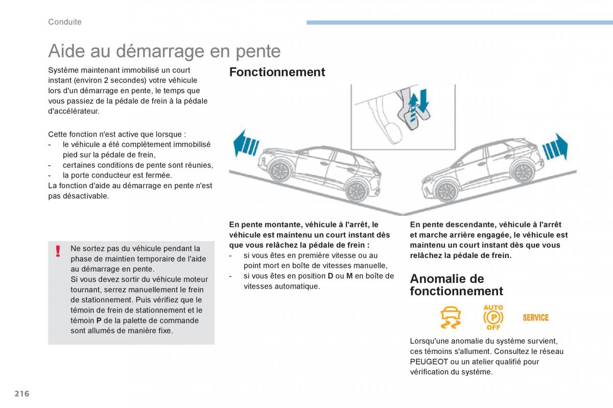 Peugeot 3008 FL2 manuel du proprietaire / page 218