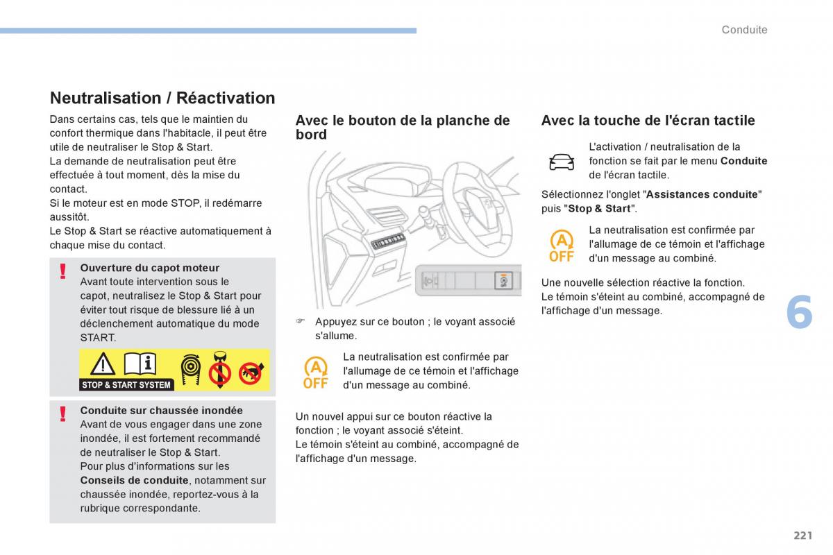 Peugeot 3008 FL2 manuel du proprietaire / page 223