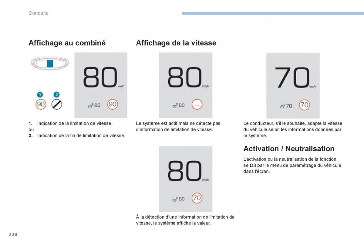 Peugeot 3008 FL2 manuel du proprietaire / page 230