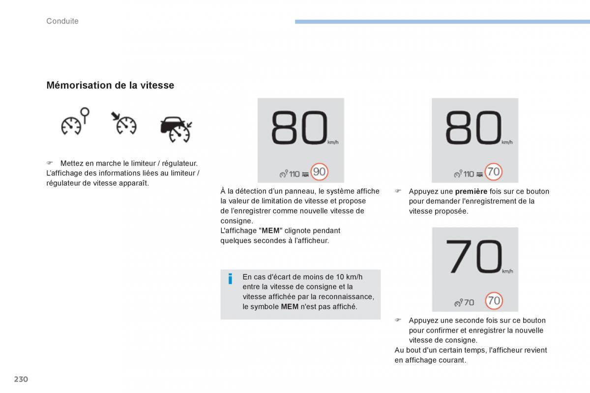 Peugeot 3008 FL2 manuel du proprietaire / page 232