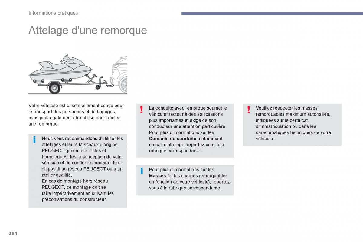 Peugeot 3008 FL2 manuel du proprietaire / page 286