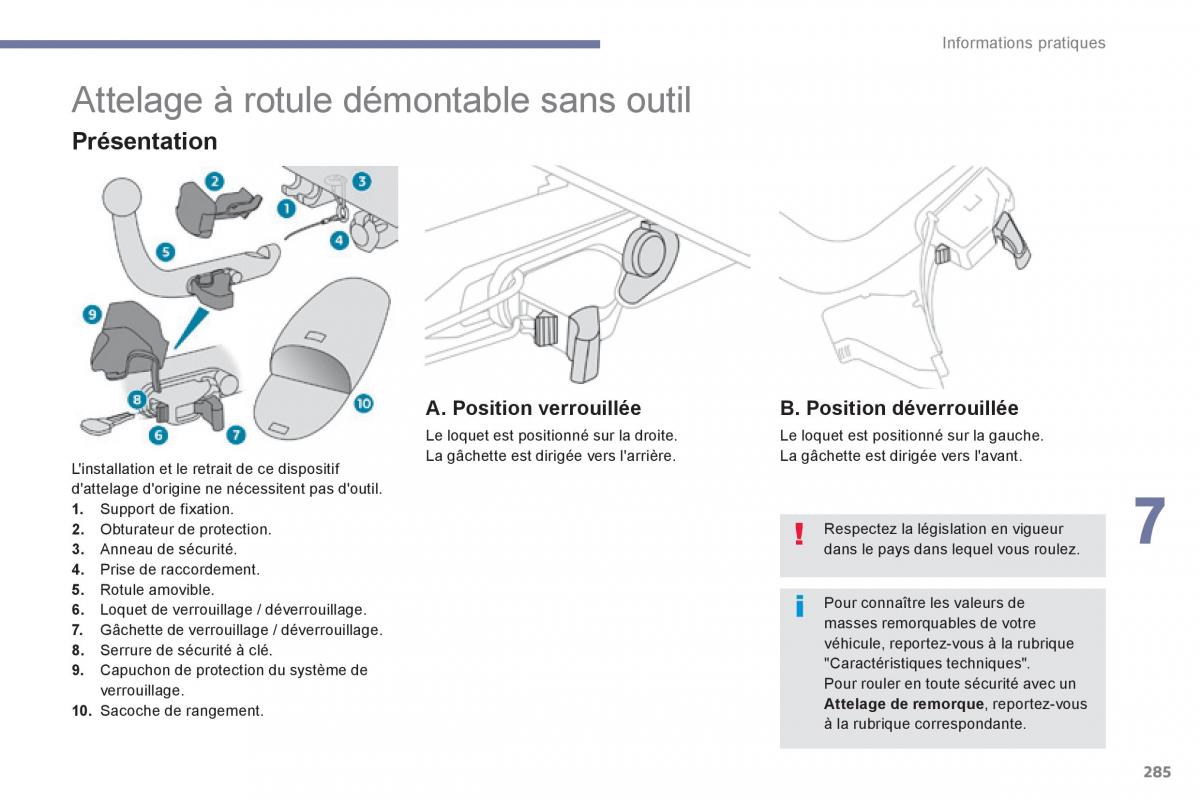 Peugeot 3008 FL2 manuel du proprietaire / page 287