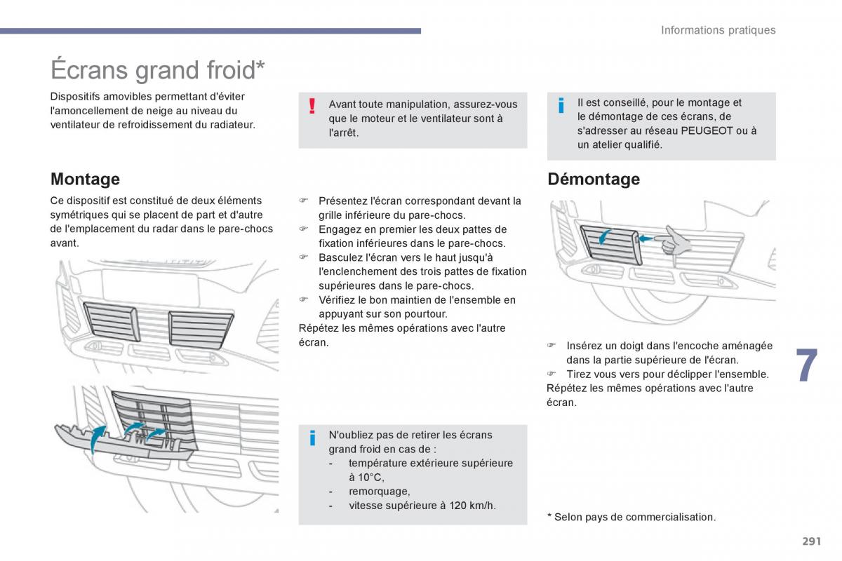 Peugeot 3008 FL2 manuel du proprietaire / page 293