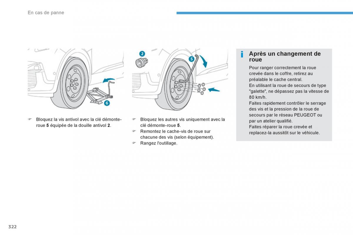 Peugeot 3008 FL2 manuel du proprietaire / page 324