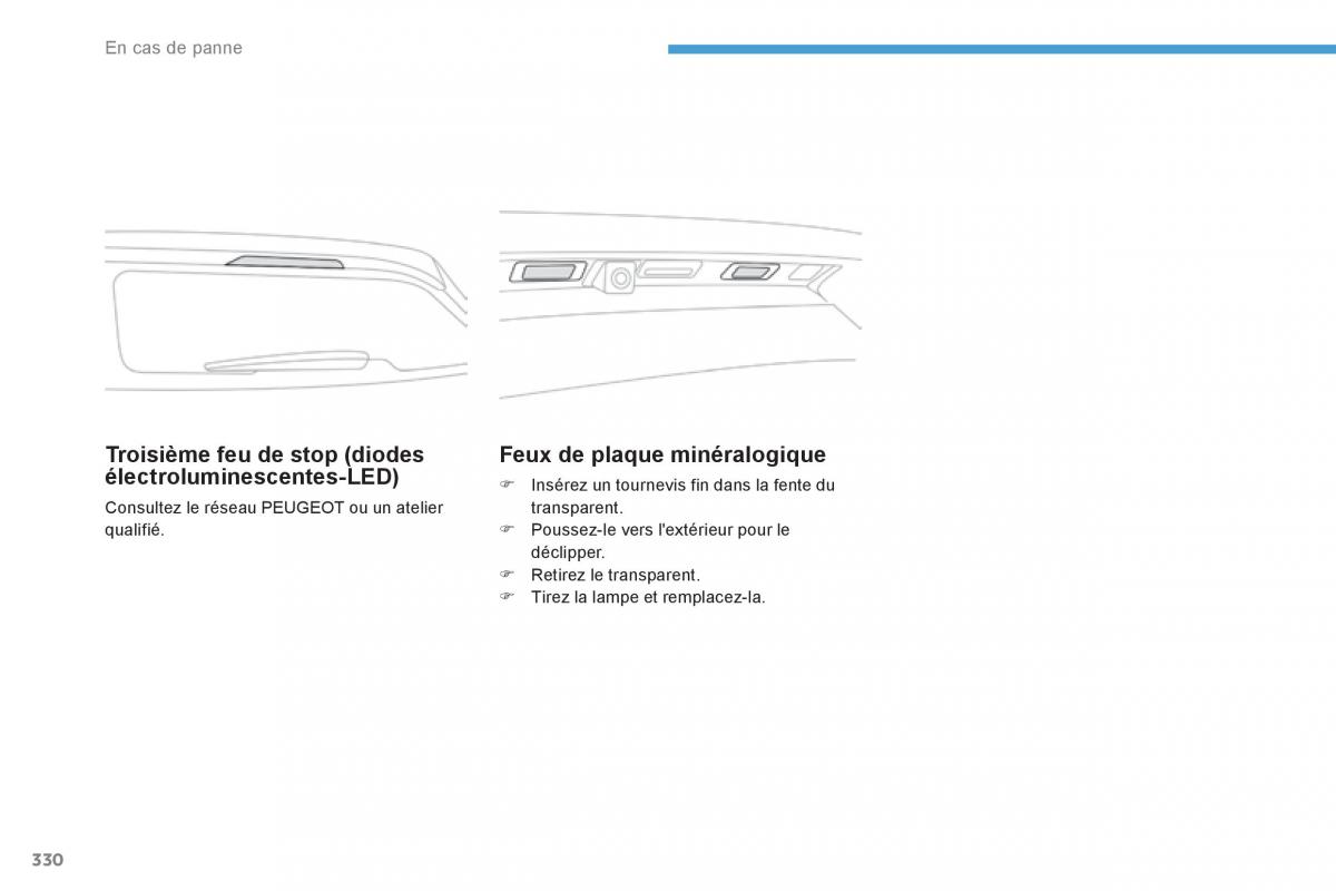 Peugeot 3008 FL2 manuel du proprietaire / page 332