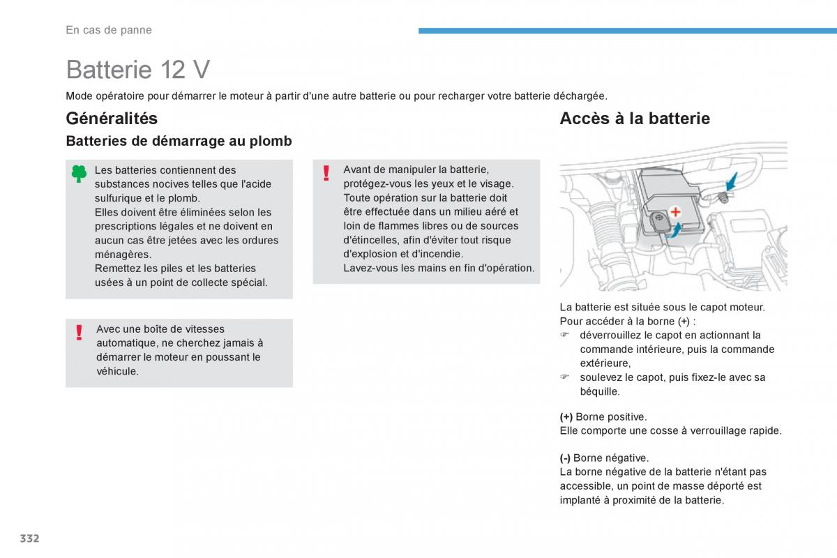 Peugeot 3008 FL2 manuel du proprietaire / page 334