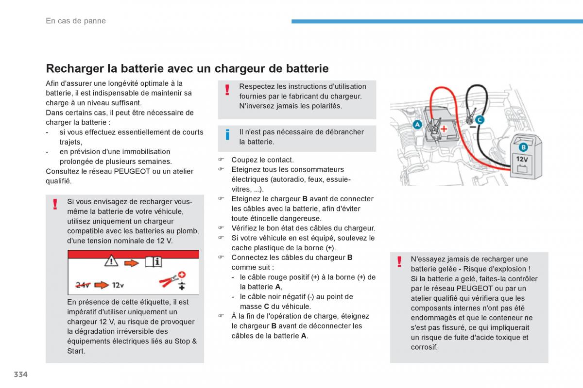 Peugeot 3008 FL2 manuel du proprietaire / page 336