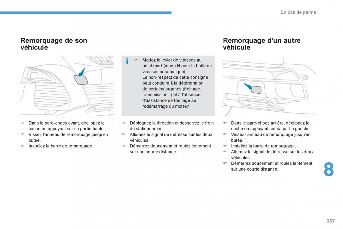 Peugeot 3008 FL2 manuel du proprietaire / page 339