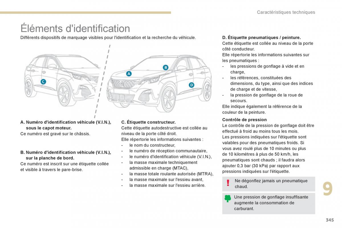 Peugeot 3008 FL2 manuel du proprietaire / page 347