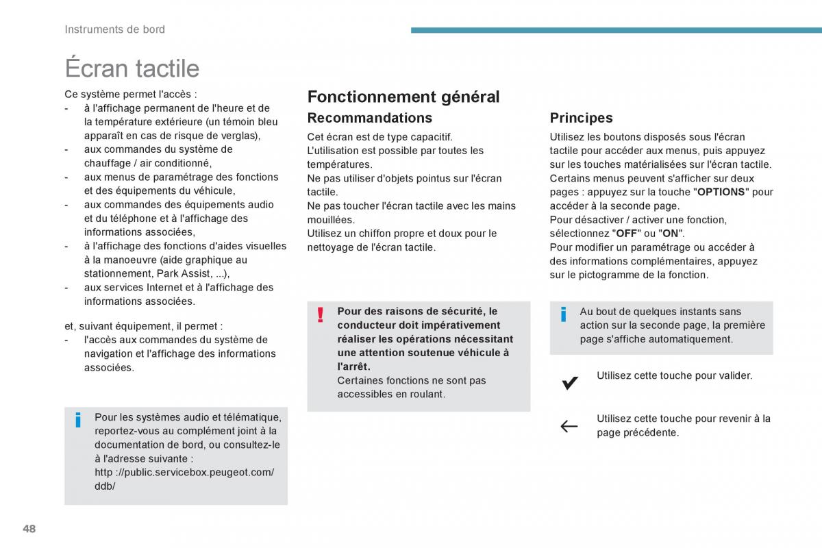 Peugeot 3008 FL2 manuel du proprietaire / page 50