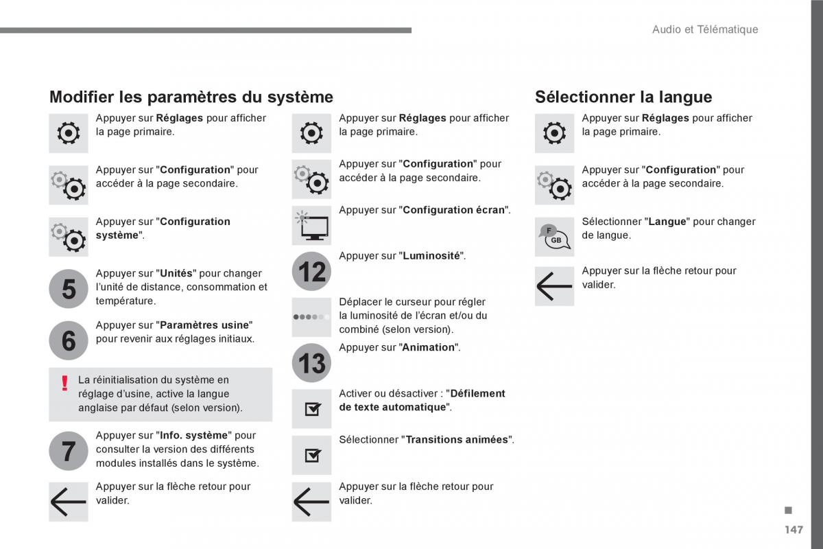 Peugeot 3008 FL2 manuel du proprietaire / page 507