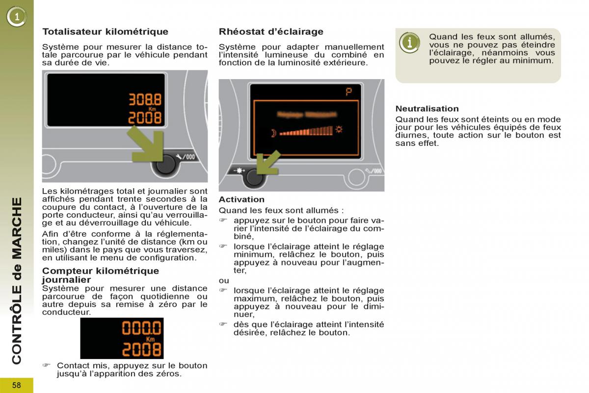 Peugeot 3008 Hybrid manuel du proprietaire / page 60