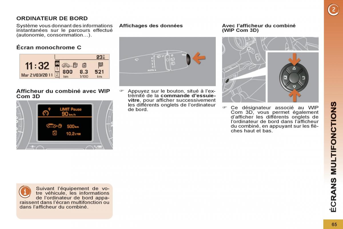 Peugeot 3008 Hybrid manuel du proprietaire / page 67