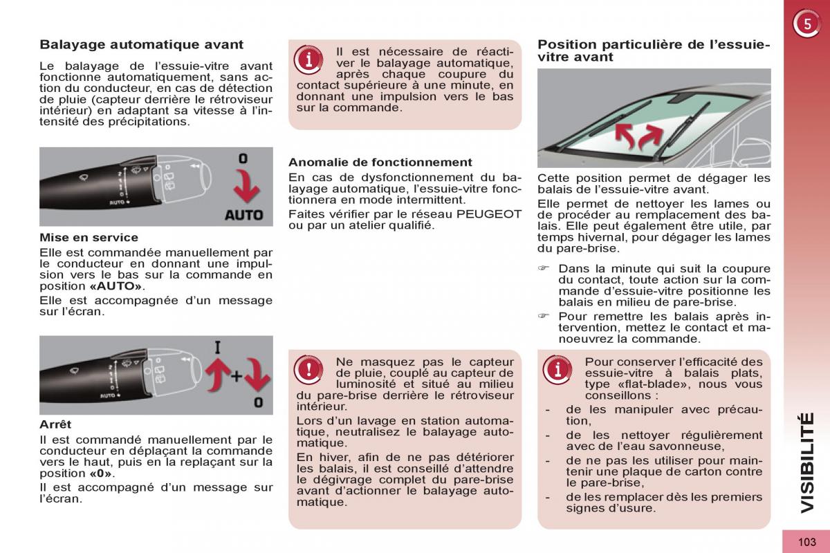 Peugeot 3008 Hybrid manuel du proprietaire / page 105