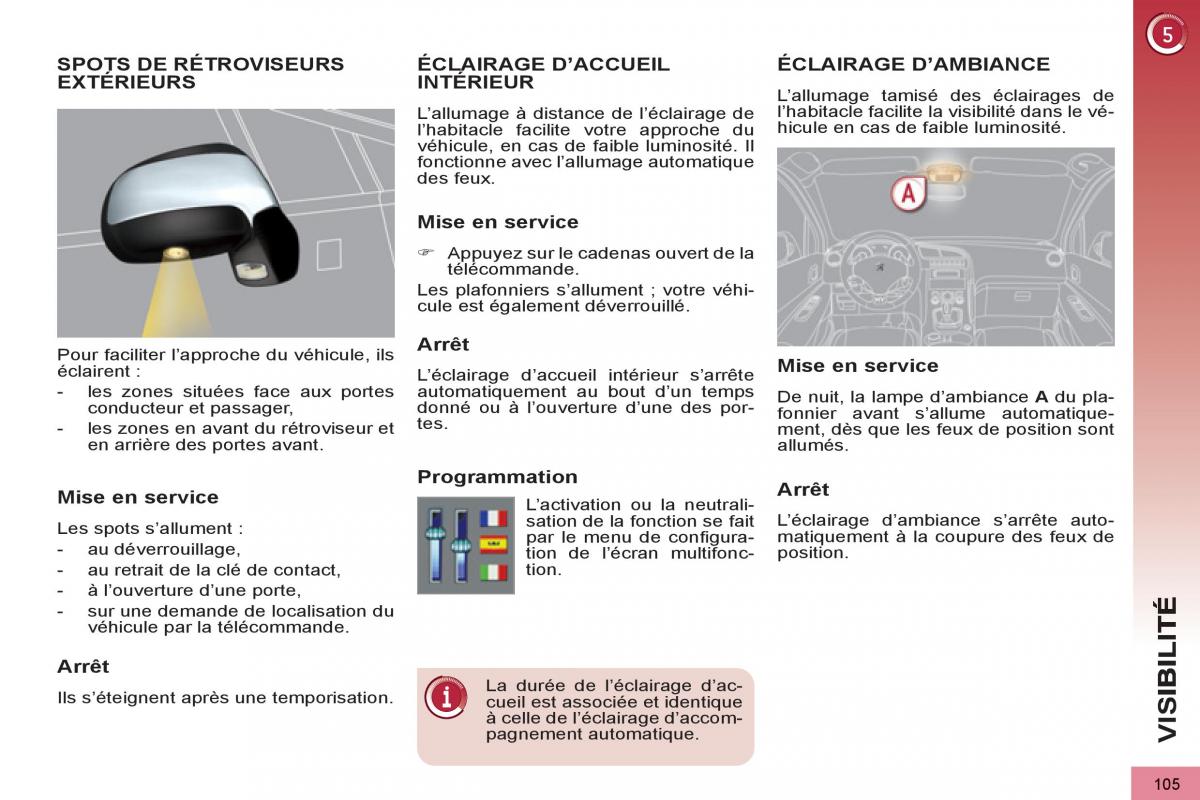 Peugeot 3008 Hybrid manuel du proprietaire / page 107