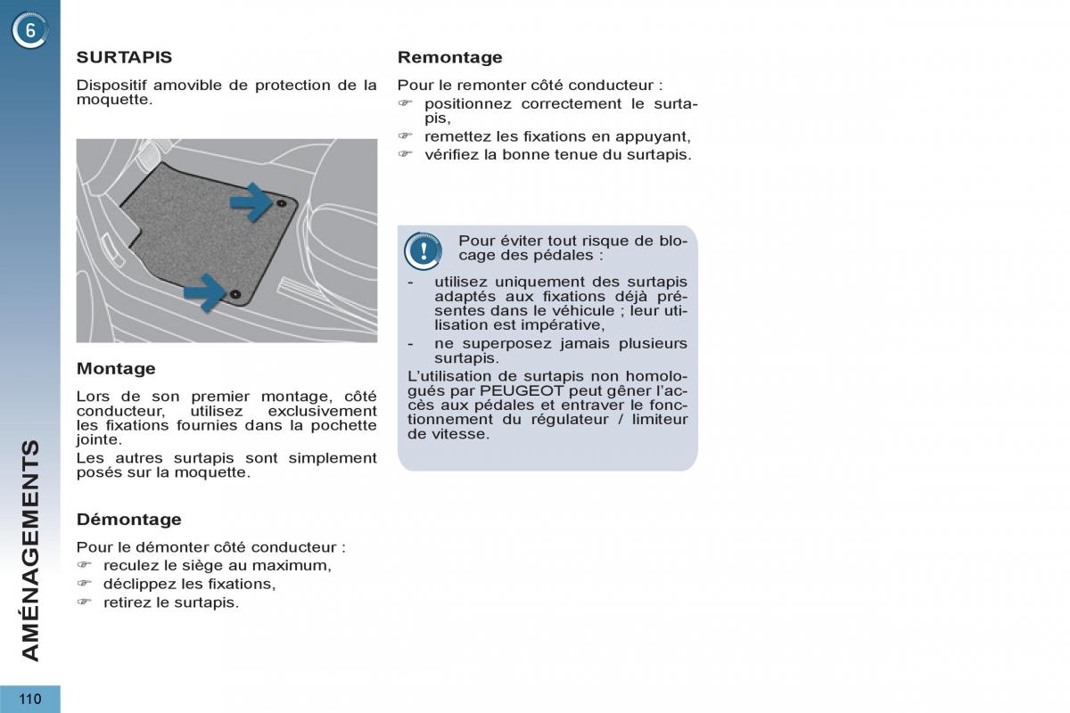 Peugeot 3008 Hybrid manuel du proprietaire / page 112