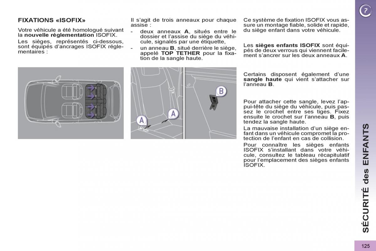 Peugeot 3008 Hybrid manuel du proprietaire / page 127