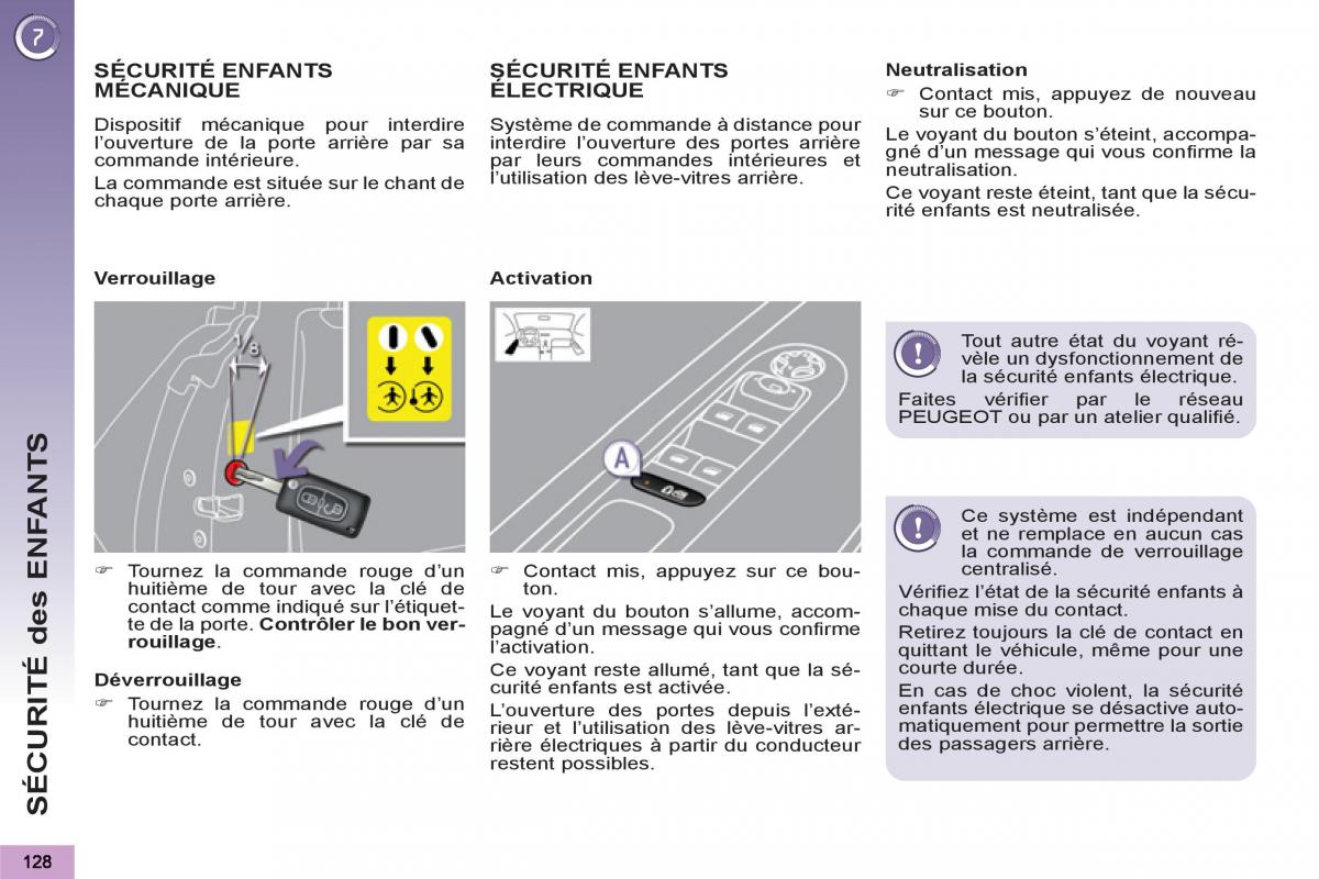 Peugeot 3008 Hybrid manuel du proprietaire / page 130