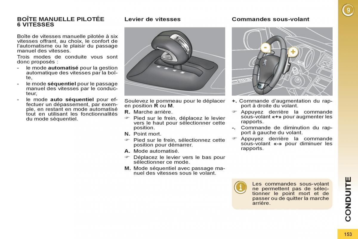 Peugeot 3008 Hybrid manuel du proprietaire / page 155