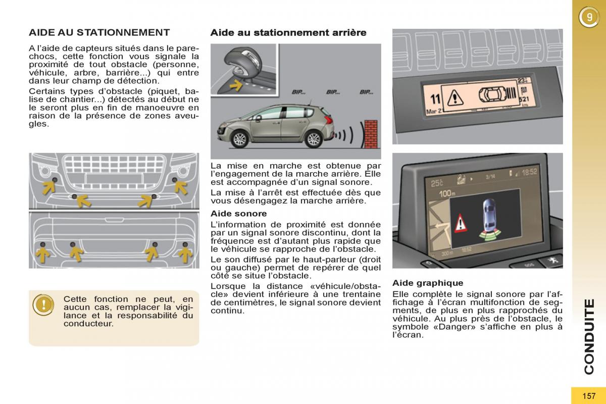 Peugeot 3008 Hybrid manuel du proprietaire / page 159