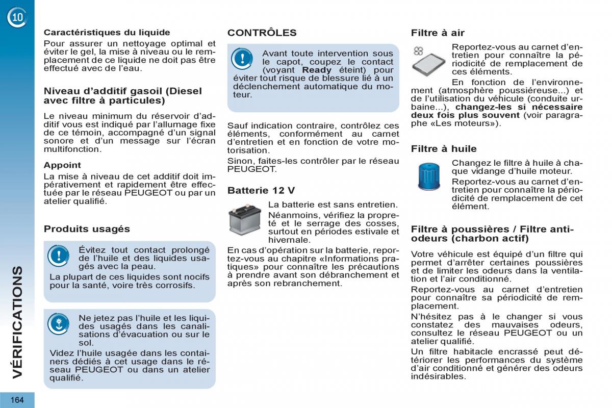 Peugeot 3008 Hybrid manuel du proprietaire / page 166