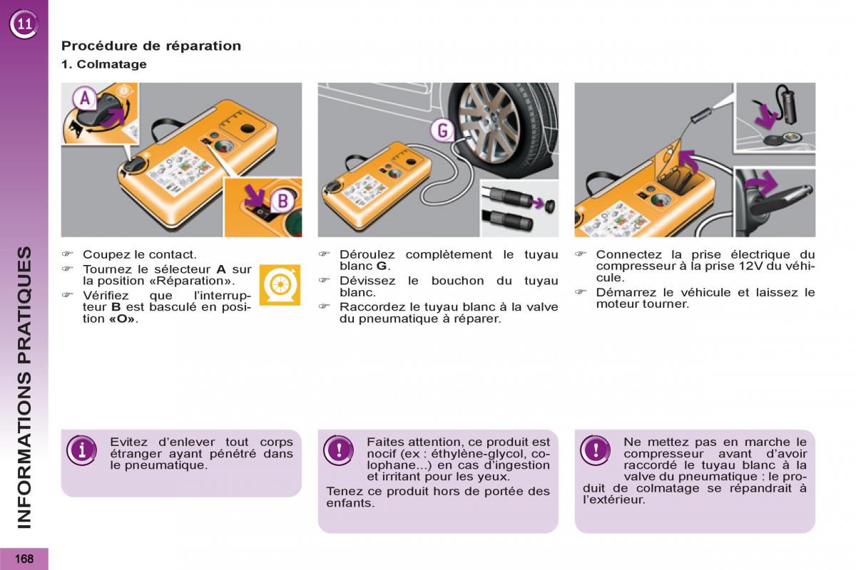 Peugeot 3008 Hybrid manuel du proprietaire / page 170