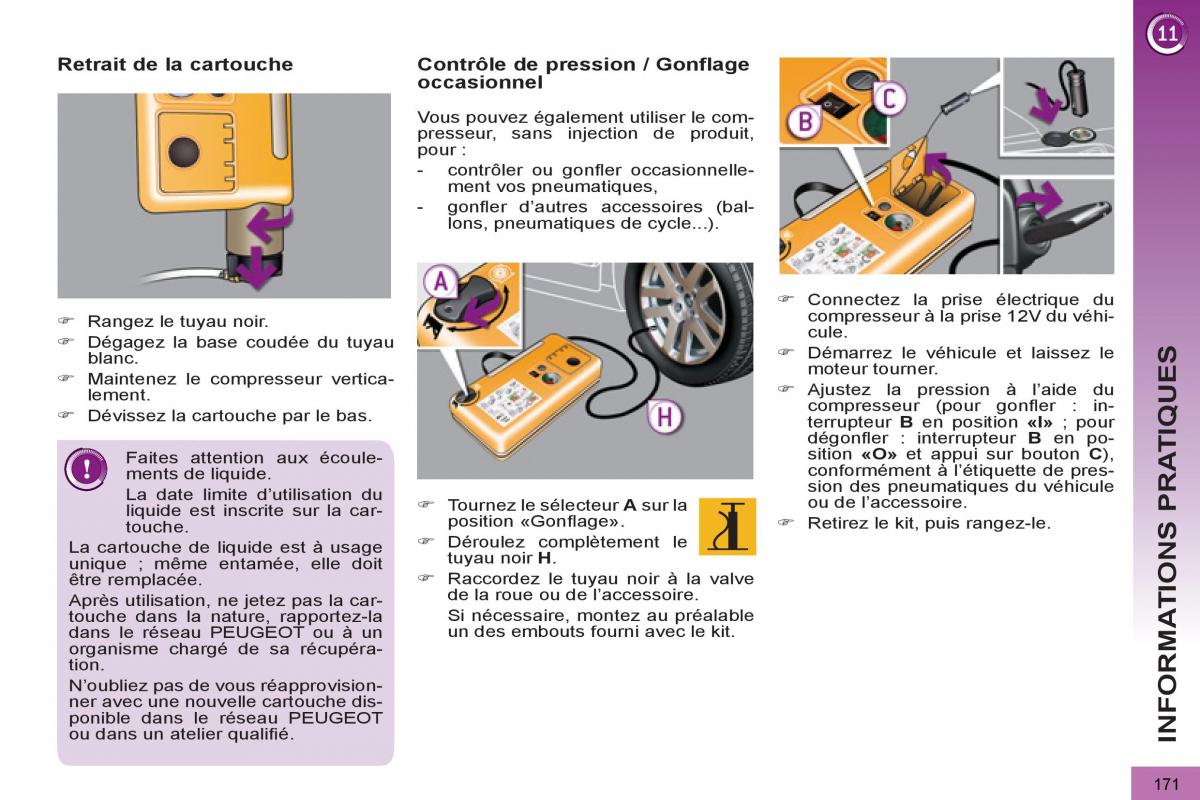 Peugeot 3008 Hybrid manuel du proprietaire / page 173