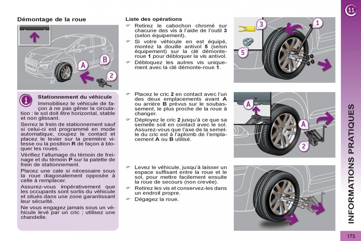 Peugeot 3008 Hybrid manuel du proprietaire / page 175