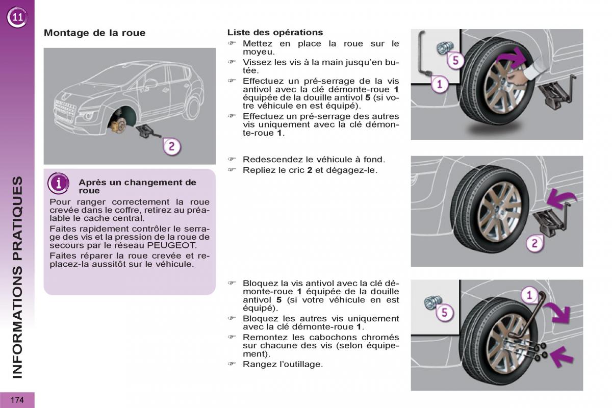 Peugeot 3008 Hybrid manuel du proprietaire / page 176