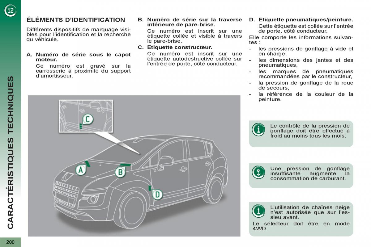 Peugeot 3008 Hybrid manuel du proprietaire / page 202