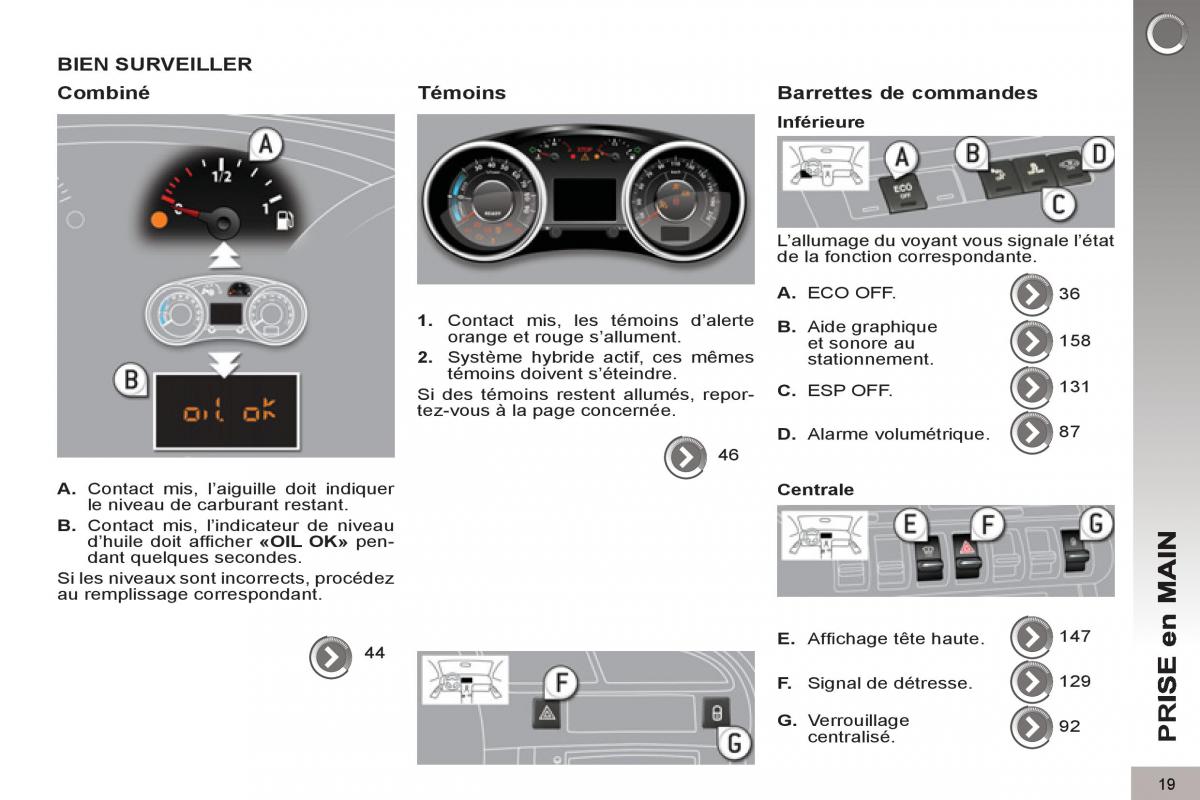 Peugeot 3008 Hybrid manuel du proprietaire / page 21