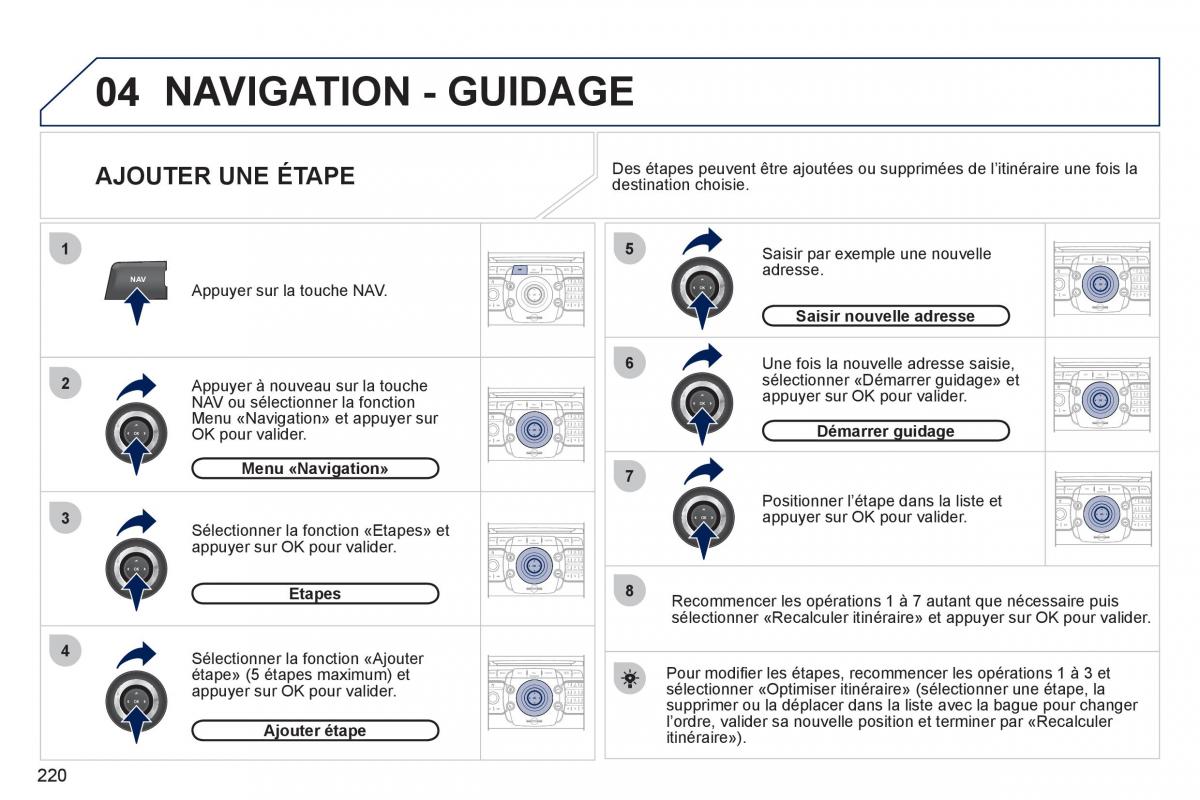 Peugeot 3008 Hybrid manuel du proprietaire / page 222