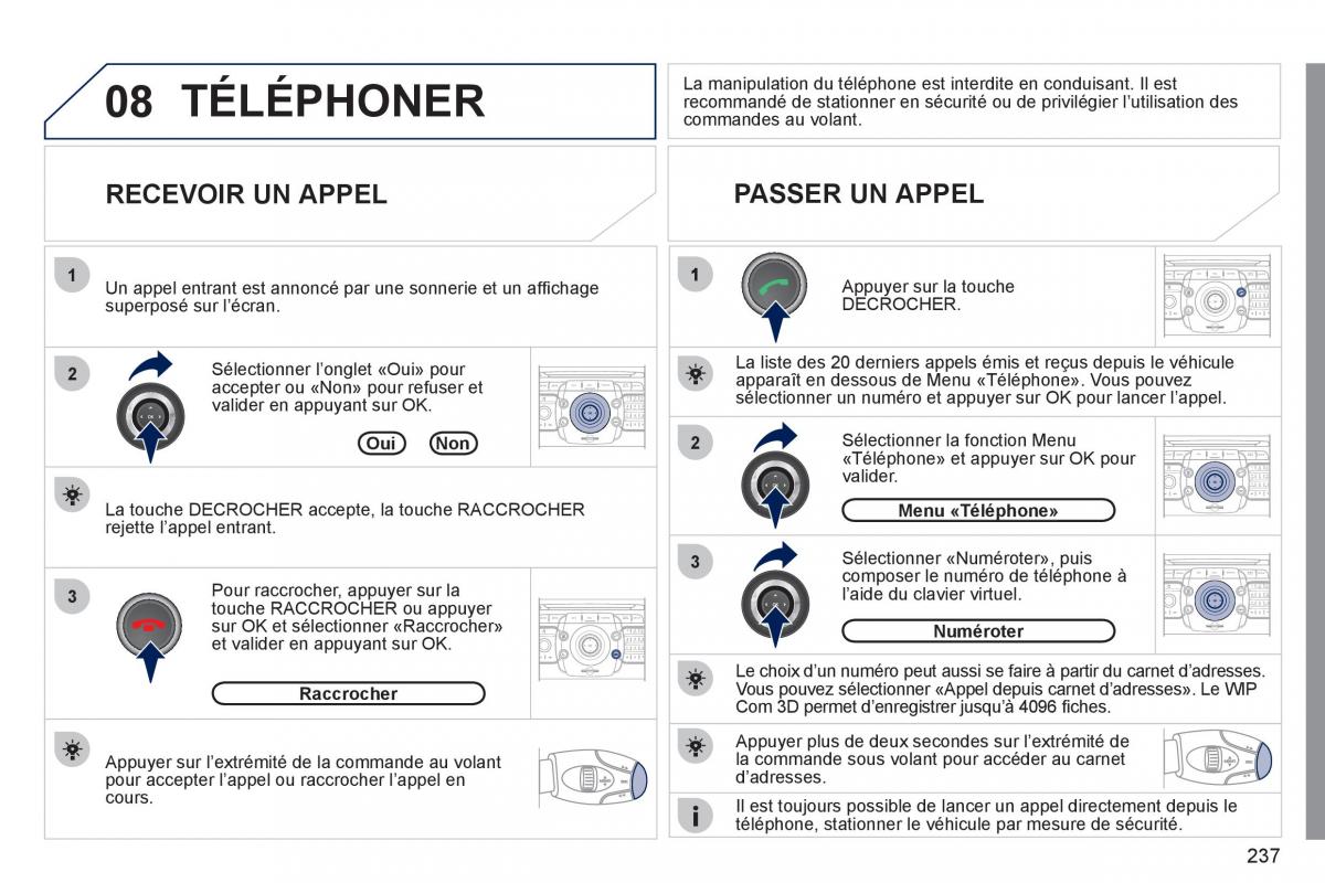 Peugeot 3008 Hybrid manuel du proprietaire / page 239