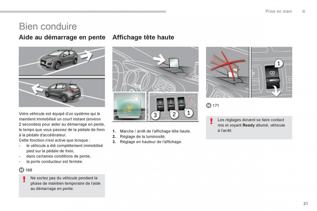 Peugeot 3008 FL Hybrid manuel du proprietaire / page 23