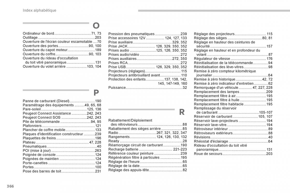 Peugeot 3008 FL Hybrid manuel du proprietaire / page 368