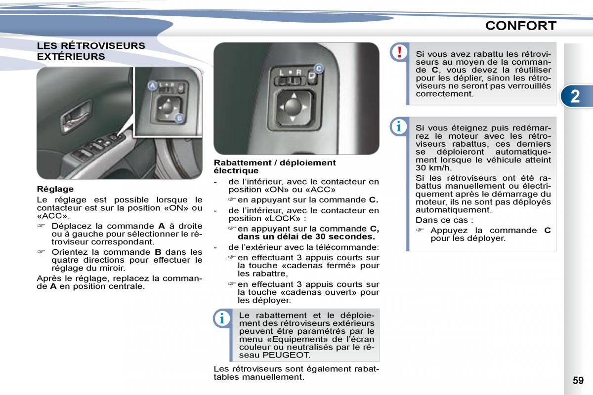 manual Peugeot 4007 manuel du proprietaire / page 58