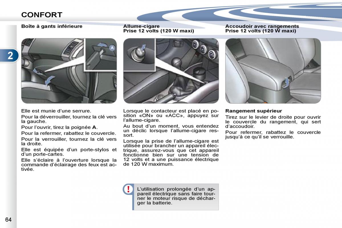 manual Peugeot 4007 manuel du proprietaire / page 63