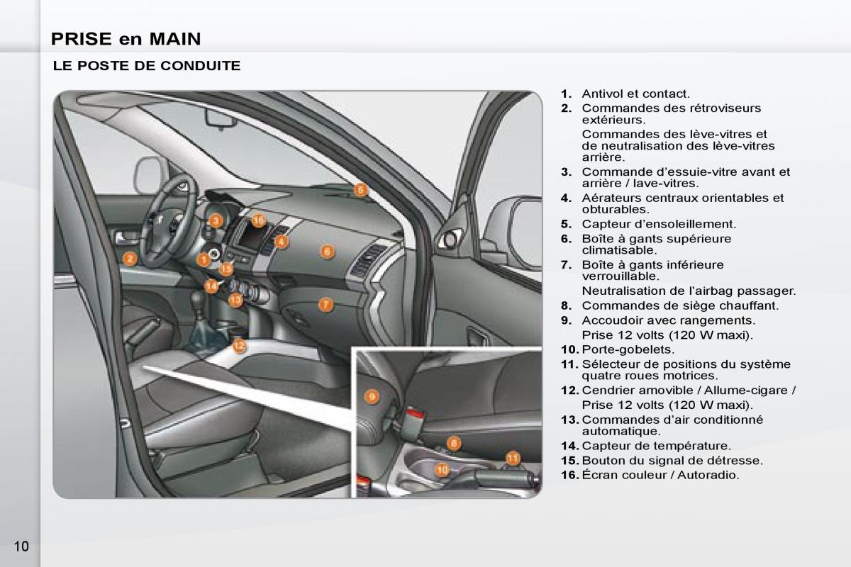 Peugeot 4007 manuel du proprietaire / page 8