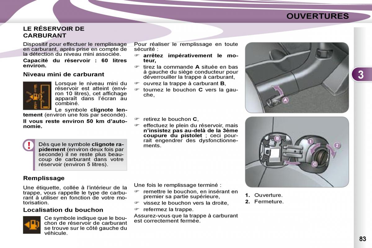 manual Peugeot 4007 manuel du proprietaire / page 82