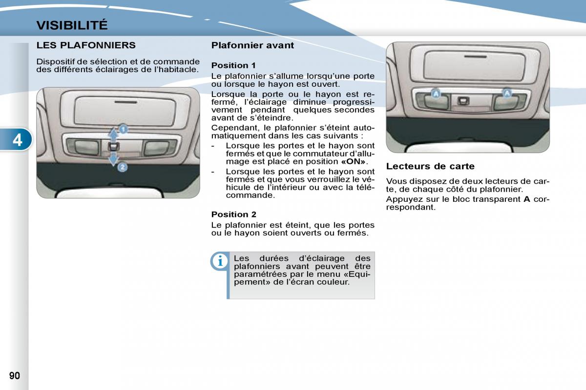 manual Peugeot 4007 manuel du proprietaire / page 89